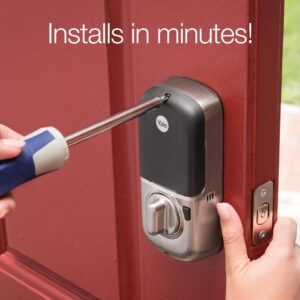 Best-smart-door-lock-in-2021-Yales-SL-Touchscreen-Deadbolt-Installation